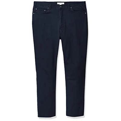 Abbildung von Amazon Essentials Herren 5 Pocket Stretch Twillhose, Gerade Geschnitten, Marineblau, 31W / 32L