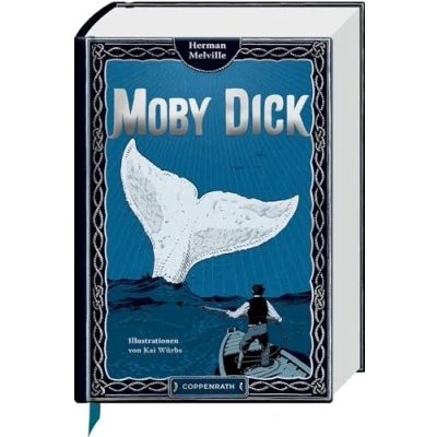 Abbildung von Moby Dick: oder Der Wal: Abenteuer Klassiker mit 10 aufwendig gestalteten Extras. Durchgehend handillustriert, Leseband (Große Schmuckausgabe)