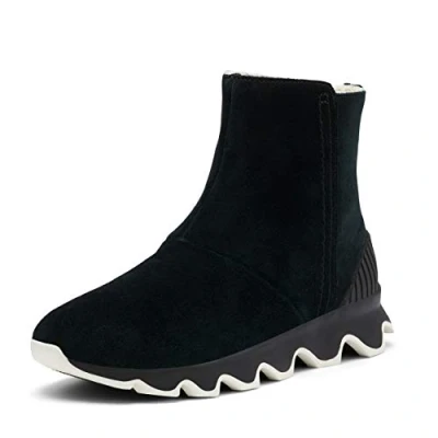 Abbildung von Sorel Kinetic Short Snowboot/Winterstiefel, Damen, Größe: 36, Black/sea salt Schuhe