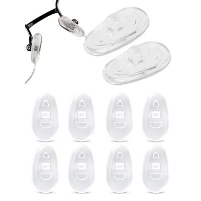 Abbildung von SPORTS WORLD VISION Brillen Nasenpads Einschraub Silikon Tropfenform Packung mit 2 Paaren 11mm