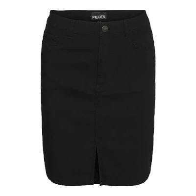 Abbildung von Pieces Pcskin SLIM Short Skirt Minirock, Damen, Größe: Medium, Black