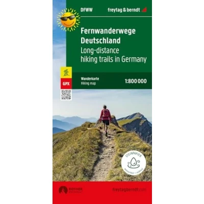 Abbildung von Fernwanderwege Deutschland, Weitwanderkarte 1:800.000, freytag &amp; berndt (freytag Wander Rad Freizeitkarten)