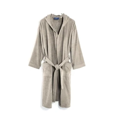 Abbildung von Caleffi Bademantel Damen und Herren, Frottee, 100% Coton, mit Kapuze, 260 Gr/Mq, Absorbierend, Widerstandsfähig, Einfach zu Waschen Trocknen. Modell: Mikrofrottee, XXL, Perle.