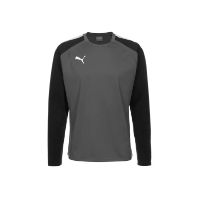 Abbildung von Puma Teamliga Trainings Sweatshirt, Herren, Größe: Large, Smoked pearl/puma white