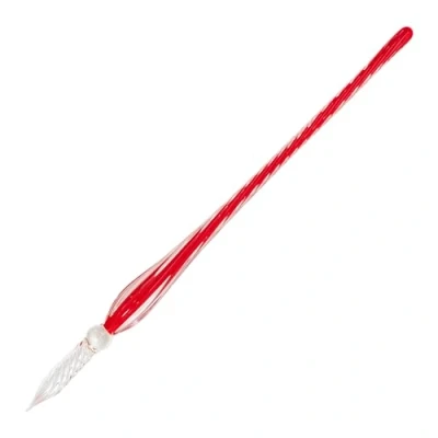 Abbildung von Jacques Herbin 21822T Glasfeder gedreht 18cm, ideal für Kalligraphie und Zeichnungen, 1 Stück, Rot