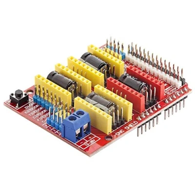 Abbildung von AZDelivery CNC Shield V3 Development board für A4988 Schrittmotor Treiber Stepper 3D Drucker kompatibel mit Arduino UNO R3 inklusive E Book!