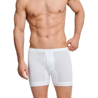 Abbildung von Schiesser Herren Kurz Mit Eingriff Original Feinripp Unterhose, Weiss_005131, L EU