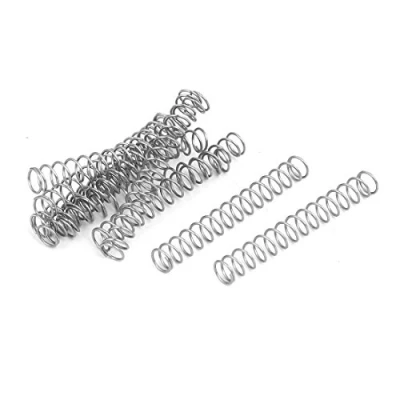 Abbildung von sourcing map 10 Stück Druckfedern Ersatz Druckfeder Spiralfeder Stahlfeder 0.4mmx4mmx30mm aus 304 Edelstahl Silber Ton