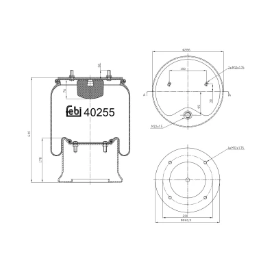 Abbildung von FEBI BILSTEIN 40255 Federbalg, Luftfederung