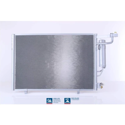 Abbildung von NISSENS 940286 Klimakondensator mit Trockner Aluminium 570 R 134a FORD: FIESTA 6