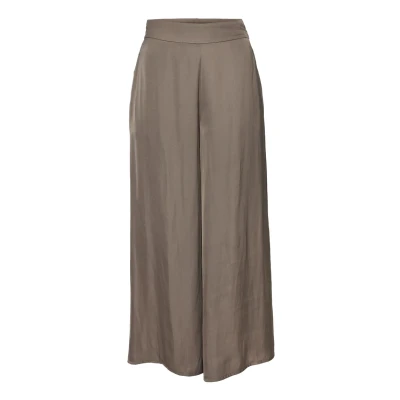 Abbildung von LASCANA Webhose, aus leichter Satinqualität, weite Palazzohose mit Taschen, Stoffhose