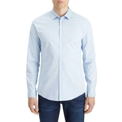 Abbildung von Scotch &amp; Soda CORE Solid Businesshemd, Herren, Größe: Large, Blue