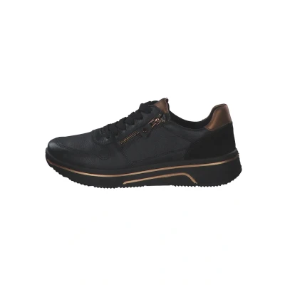 Abbildung von ara Damen Sapporo Sneaker, SCHWARZ,Marrone, 43 EU Weit