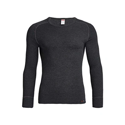 Abbildung von Conta Thermo Langarm Shirt, Longshirt aus natürlicher Baumwolle, Unterziehshirt, Thermounterwäsche für Herren, Größe: M 4XL