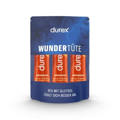 Abbildung von Durex Play Wärmend Gleitgel auf Wasserbasis Sanftes Gleitmittel mit wärmendem Effekt in der praktischen Dosierflasche, (3 x 50 ml), 150 ml