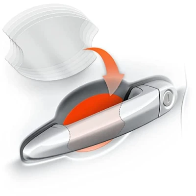 Abbildung von Luxshield Auto Türgriff Schutzfolie Griffmulde für Griffmulden/Griffschalen 5er Set