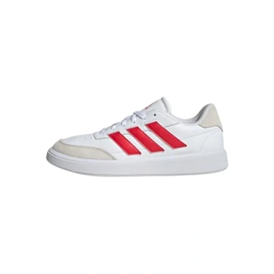 Abbildung von adidas Herren Courtblock Shoes Schuhe, Cloud White/Pure Ruby/Off White, 43 1/3 EU