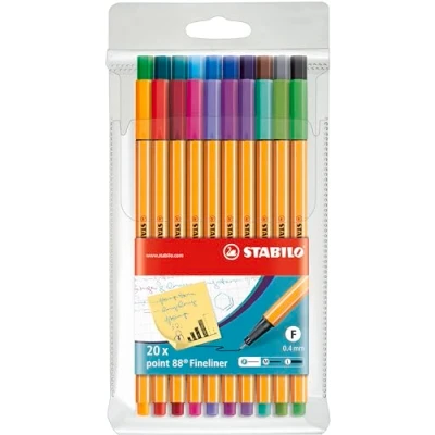 Abbildung von Fineliner STABILO point 88 20er Pack Sondersortierung