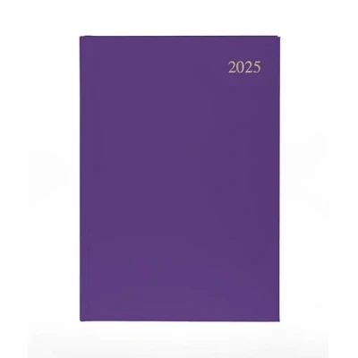 Abbildung von Collins Essential ESSA43.55 25 Business Terminplaner 2025, A4, Wochenplaner mit Ledernarbung, Hardcover, Violett