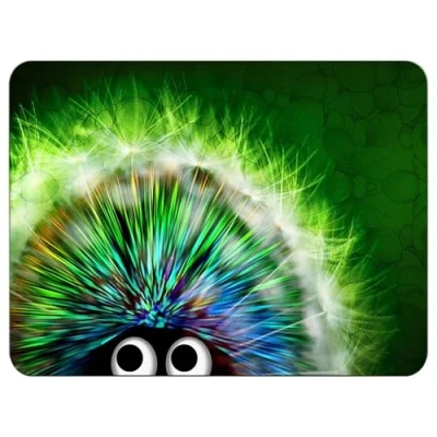 Abbildung von Silent Monsters Mauspad 240 x 200 mm Stoff Mousepad Grüner Igel rutschfest für Gaming Büro Office Homeoffice 24 20 cm Mouse Pad Mat Mausunterlage klein alle Maus Arten