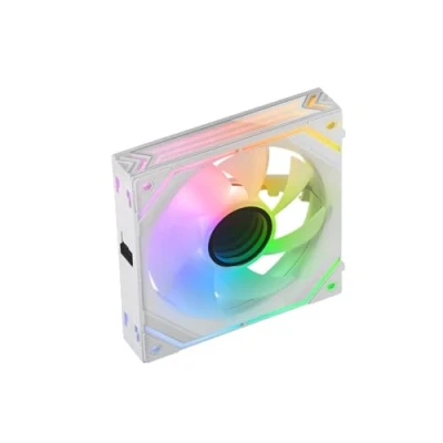 Abbildung von Mars Gaming MF LINKFINITY Weiß, Modularer PWM 120mm Lüfter, Anschluss System, Infinity Mirror ARGB 360 Beleuchtung, Ultra leise 12dB