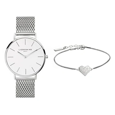 Abbildung von Liebeskind Berlin Set aus Armbanduhr und Armband LS 0102 MQB Silber