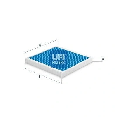 Abbildung von UFI 34.176.00 Innenraumfilter mit antibakterieller Wirkung 214 25 SMART: Fortwo II Coupe, Convertible