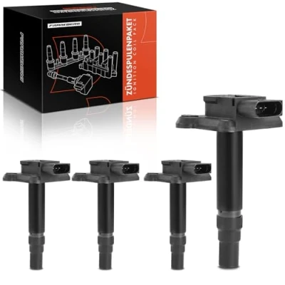 Abbildung von Frankberg 4x Zündspule Zündmodul Kompatibel mit A3 8L1 A6 4B A8 4D2 TT 8N3 Cordoba 6K1 Golf IV 1J1 New Beetle 9C1 S h a r n 7M8 1996 2010 06B905115