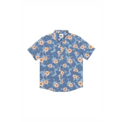 Abbildung von Quiksilver Apero MIT Kurzen ÄRMELN Hemd, Herren, Größe: Large, Blq
