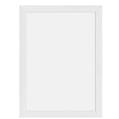 Abbildung von SECURIT Wandkreidetafel „Woody White“ + Flüssigkreidemarker Doppelseitige Tafel Rahmen aus lackiertem Holz 40x60cm Weiß