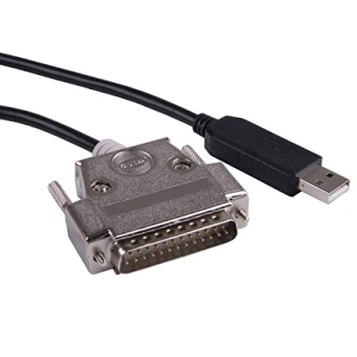 Abbildung von FTDI Chip USB auf RS232 25 poliger DB25 Stecker, serielles Adapterkabel, CNC Steuerung, Programmierkabel, kompatibel mit C 232R US