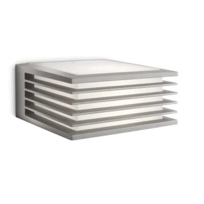 Abbildung von Philips myGarden Wandaussenleuchte Shades, max. 15W, ohne Leuchtmittel, E27, IP44 wetterfest, grau