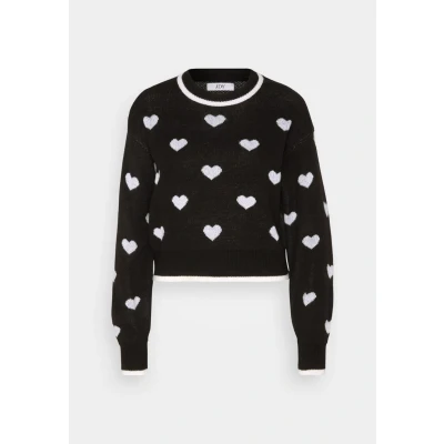 Abbildung von JDY Jdyromance Strickpullover, Damen, Größe: Medium, Black