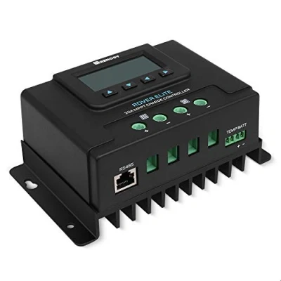 Abbildung von Renogy Solar Laderegler, 12 V/24 V, Auto MPPT mit LCD Display Hintergrundbeleuchtung, Temperatursensor, passend für Gel versiegelte, überflutete und Lithium Batterien, Rover Elite 20 A