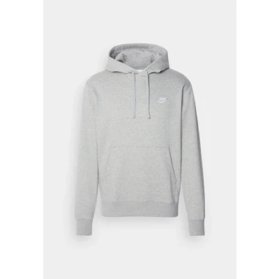 Abbildung von Nike Sportswear CLUB Hoodie Kapuzenpullover, Herren, Größe: Large, Grey heather/matte silver/white