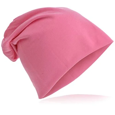 Abbildung von Miobo Slouch Beanie Mütze, Long, Unifarbe, Herren Damen Rosa