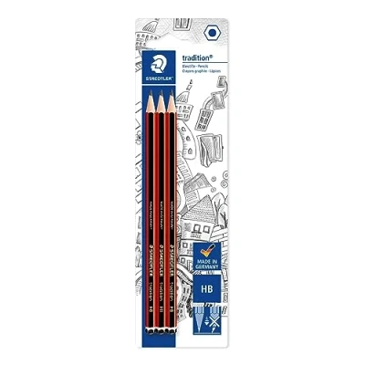 Abbildung von STAEDTLER 110 HBBK3D Bleistift tradition HB, 3 ST, Blisterkarte