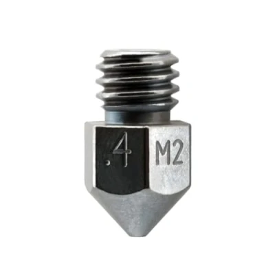Abbildung von Micro Swiss MK8 beschichtete M2 gehärtete Hochgeschwindigkeitsstahldüse, 0,4 mm.