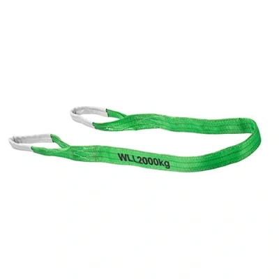 Abbildung von Connex Hebebänder 2 Tonnen, 2mx60mm Grün Polyester, Kern aus Polyestergarn Tragfähigkeit: 2000 kg / Bandschlinge Rundschlinge Hebeband B34442