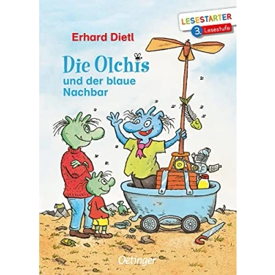 Abbildung von Die Olchis und der blaue Nachbar: Lesestarter. 3. Lesestufe. Lustiges Kinderbuch zum Lesen lernen mit beliebten Reihe für Erstleser ab 8 Jahren