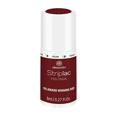 Abbildung von alessandro Striplac UV Nagellack Award Winning Red Schonend und langanhaltend Einfache Entfernung dank Peel Off Technologie Vegan tierversuchsfrei 8 ml