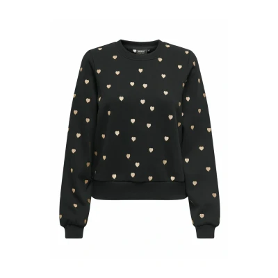 Abbildung von ONLY Onlatika O NECK Sweatshirt, Damen, Größe: XS, Black
