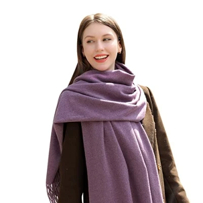 Abbildung von MASADA Damen Winterschal warmer und weicher Schal Violett