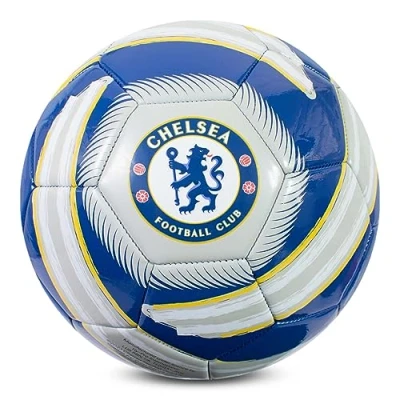 Abbildung von Hy Pro Offiziell lizenzierter Chelsea FC Cyclone Fußball, Größe 5, Blau, Training, Match, Merchandise, Sammlerstück für Kinder und Erwachsene, Blau