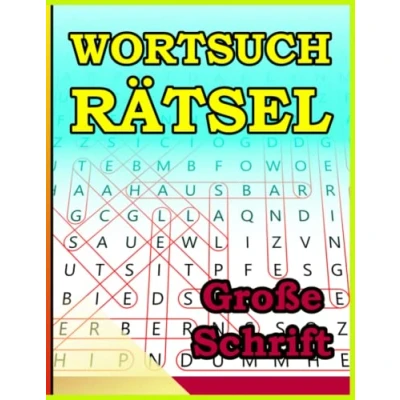 Abbildung von Wortsuchrätsel Für Senioren Große Schrift: alle die gerne lösen