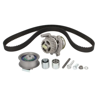 Abbildung von HEPU PK05870 Wasserpumpe + Zahnriemensatz 148 VOLKSWAGEN: GOLF 5, Passat B6 Variant, 6, AUDI: A4 B7 Avant, A3 Sportback, Hatchback