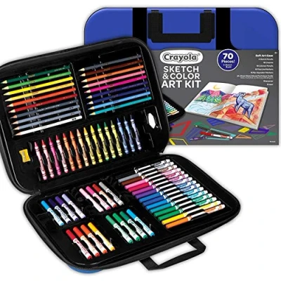 Abbildung von CRAYOLA® Köfferchen Skizzen &amp; Farben, Geschenk für Kinder, Kreative Aktivitäte