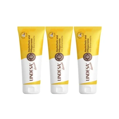 Abbildung von Lindesa Pflegecreme mit Bienenwachs Handcreme Hautschutzcreme Hand Creme PE Tube 60ml (3)