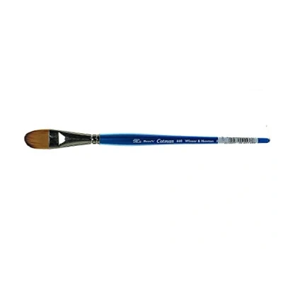 Abbildung von Winsor &amp; Newton 5368119 Cotman Aquarell Synthetikhaar Pinsel Serie 668 Filbertpinsel, kurzer Stiel mit exzellenter Sprungkraft, Farbtragekraft und Punktgenauigkeit 19mm 3/4&quot;