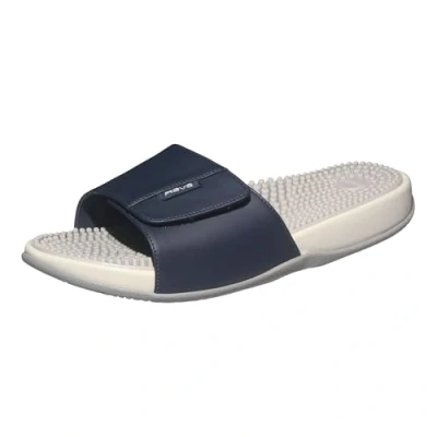 Abbildung von Revs Arklet, Premium, Fußreflexzonenmassage, Massage &amp; Akupressur Klettverschluss Slides für Damen, Blau 37EU